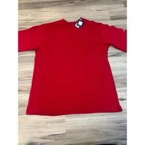 NWT Champion Mens Red T-Shirt Big Tall Crew Neck Athleticwear short Sleeve 3XLT